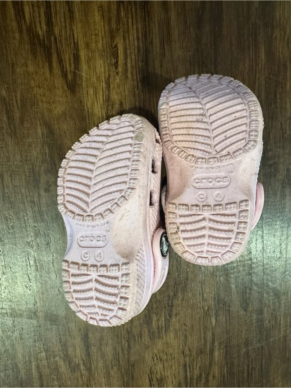 CROCS Kids' Light Pink Clogs with Heel Strap